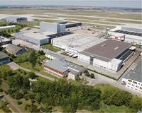 Luchtopname van de locatie van Bitzer Kühlmaschinenbau GmbH  in Schkeuditz ten noordwesten van Leipzig (foto: Bitzer)