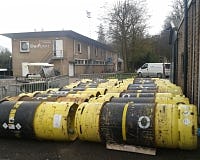 Opslagtanks voor 11.000 kg NH3 van de Jaap Edenbaan.