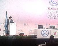 Didier Coulomb hield een toespraak tijdens het high-level segment aan het eind van de conferentie