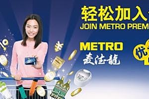 Reclame-boodschap van Metro China