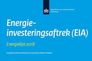EIA 2018: 147 miljoen euro voor energiezuinige technieken