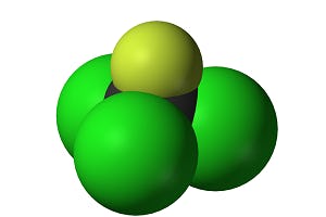 Molecuulmodel van CFK11.