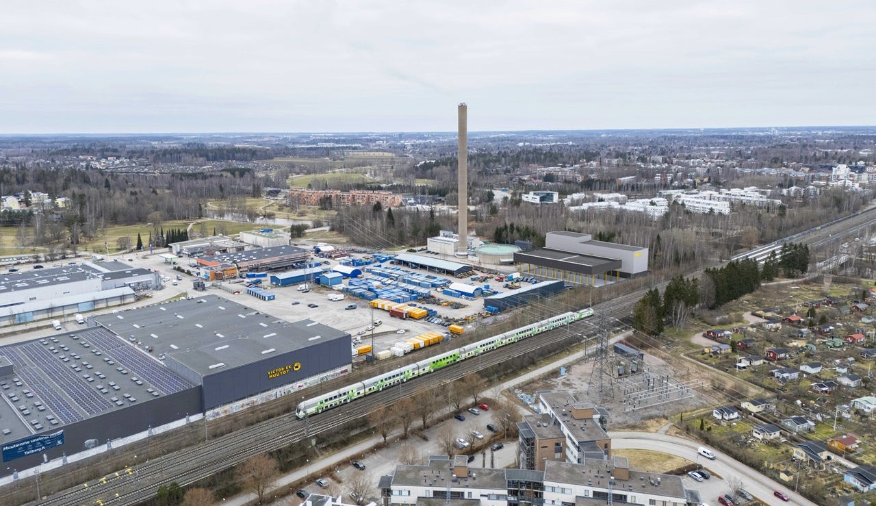 Het Patola-warmtecentralecomplex in Helsinki.